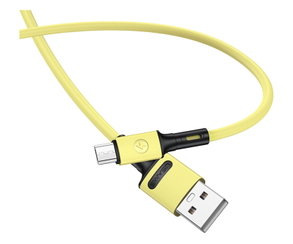 Kabel USAMS Kabel U52 microUSB 2A Fast Charge 1m żółty